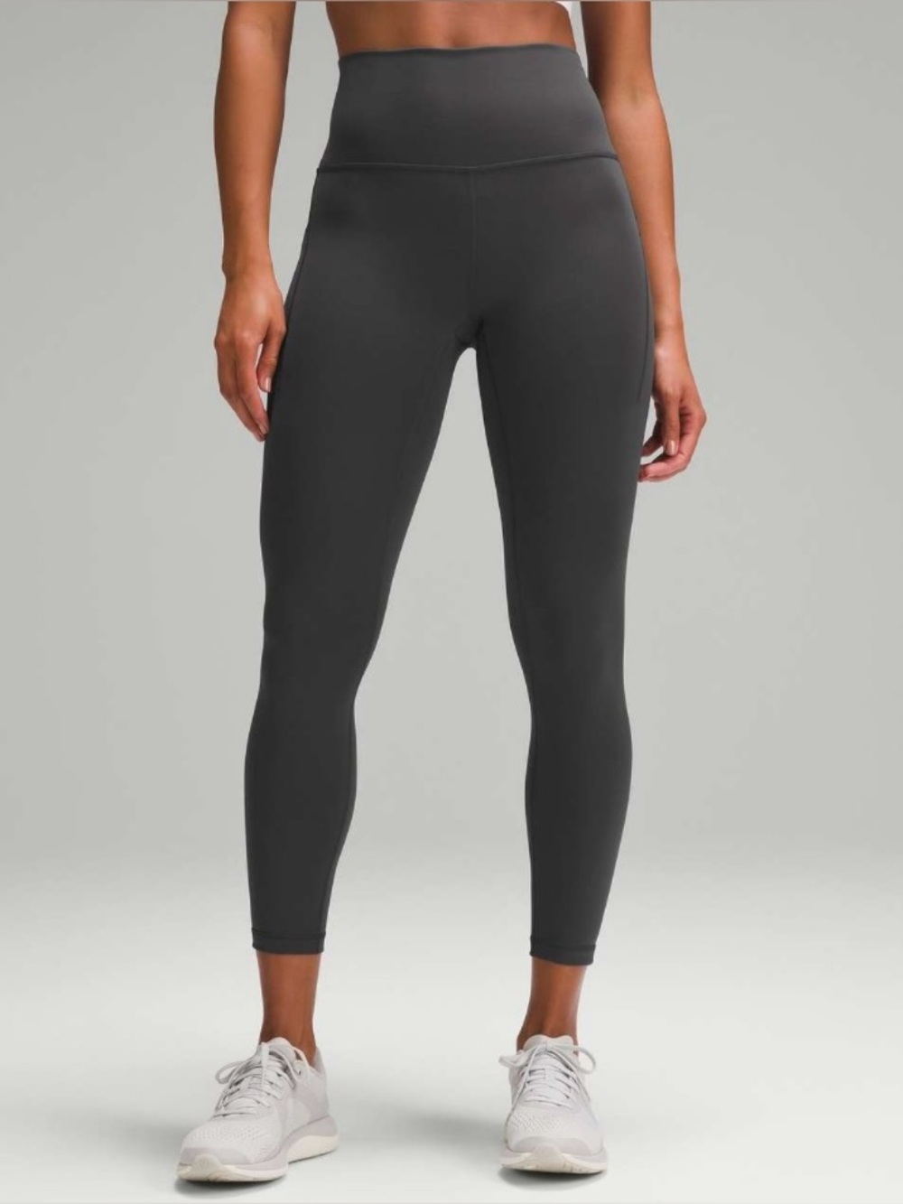 Lululemon Wunder Train High Rise Tight With Pockets Graphite Grey Size 4